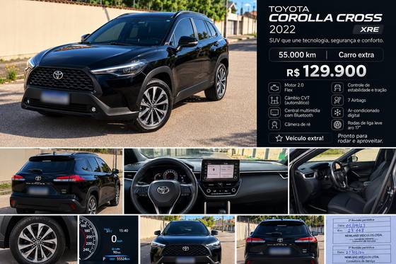 TOYOTA COROLLA CROSS 2.0 VVT-IE FLEX XRE DIRECT SHIFT TOYOTA COROLLA CROSS 2.0 VVT-IE FLEX XRE DIRECT SHIFT
